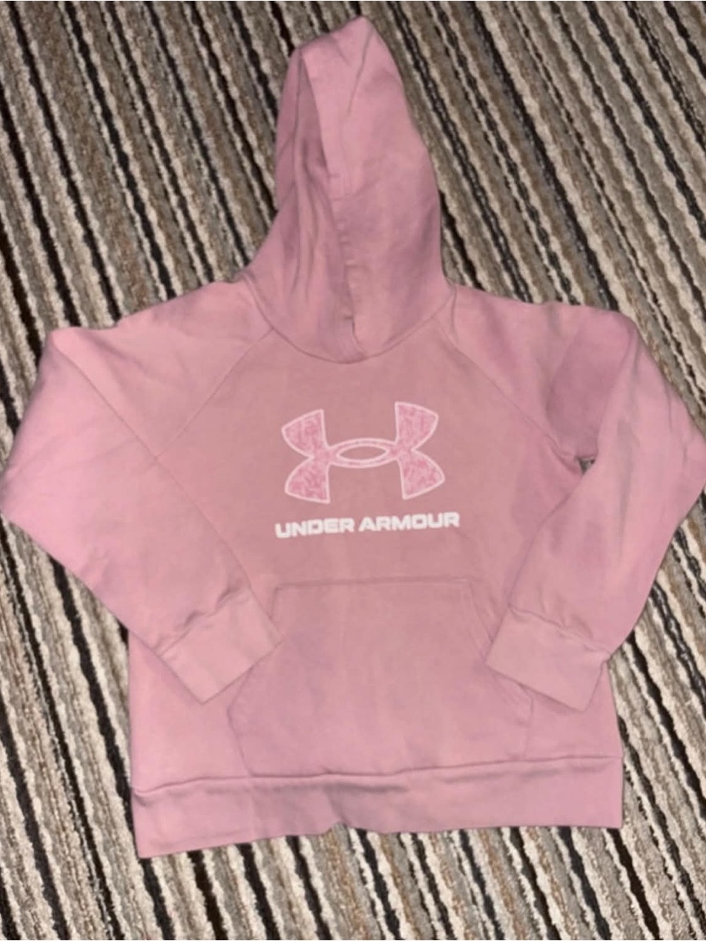 Under Armour Kids Dusty Pink Pullover Hoodie